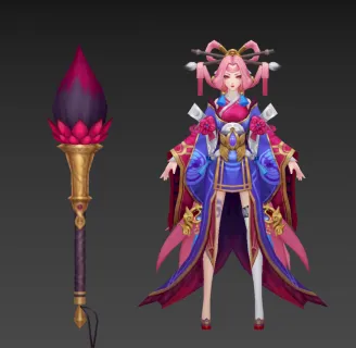 扶鸾 美貌道长 结契双修魔尊 笔仙 御姐 贵妃 歌女 舞姬 艺伎 风尘女子 花魁3D模型