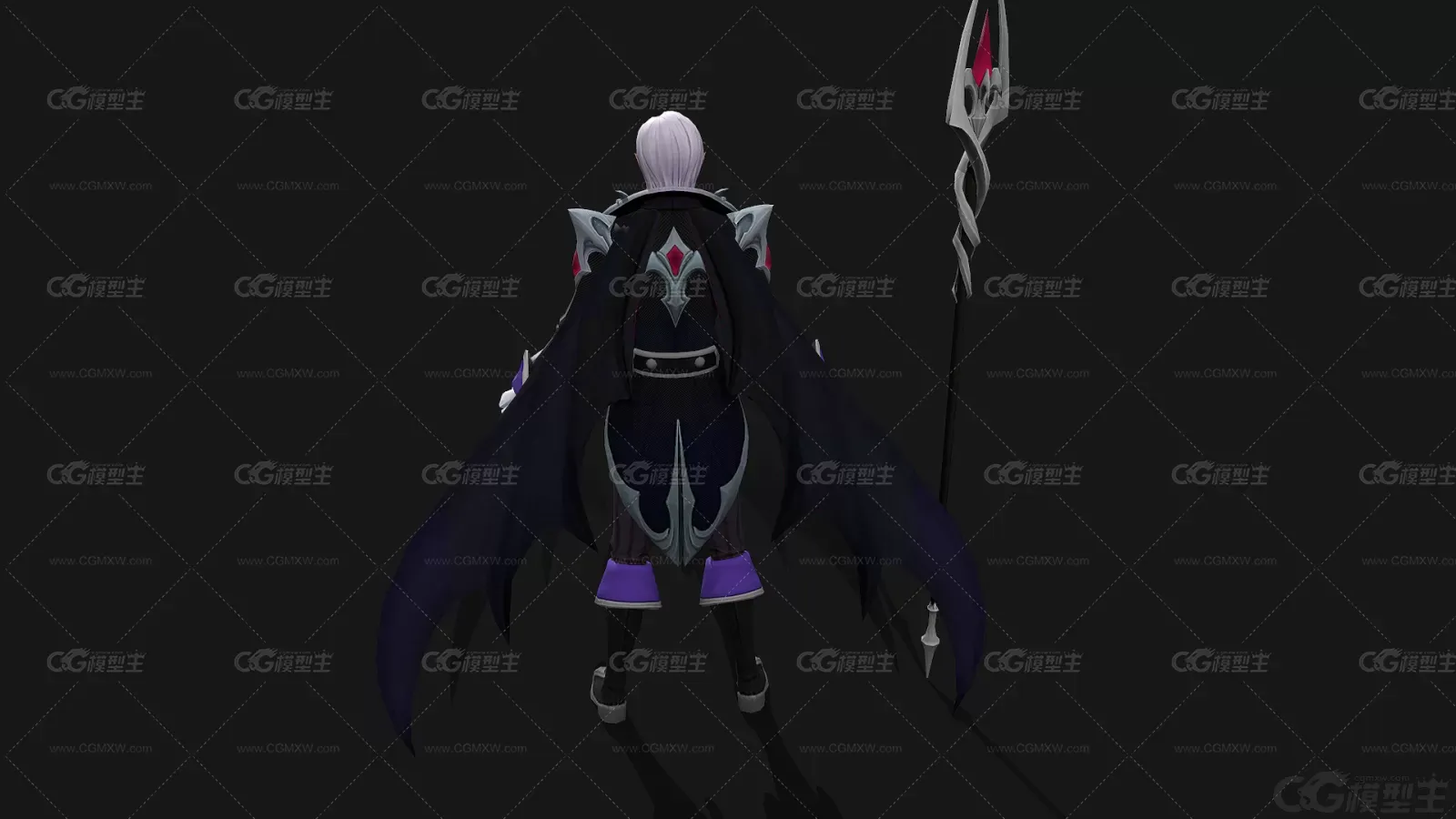 男 吸血鬼法师 巫师 大祭司 男战士 武士 骑士 伯爵 公爵3D模型-5