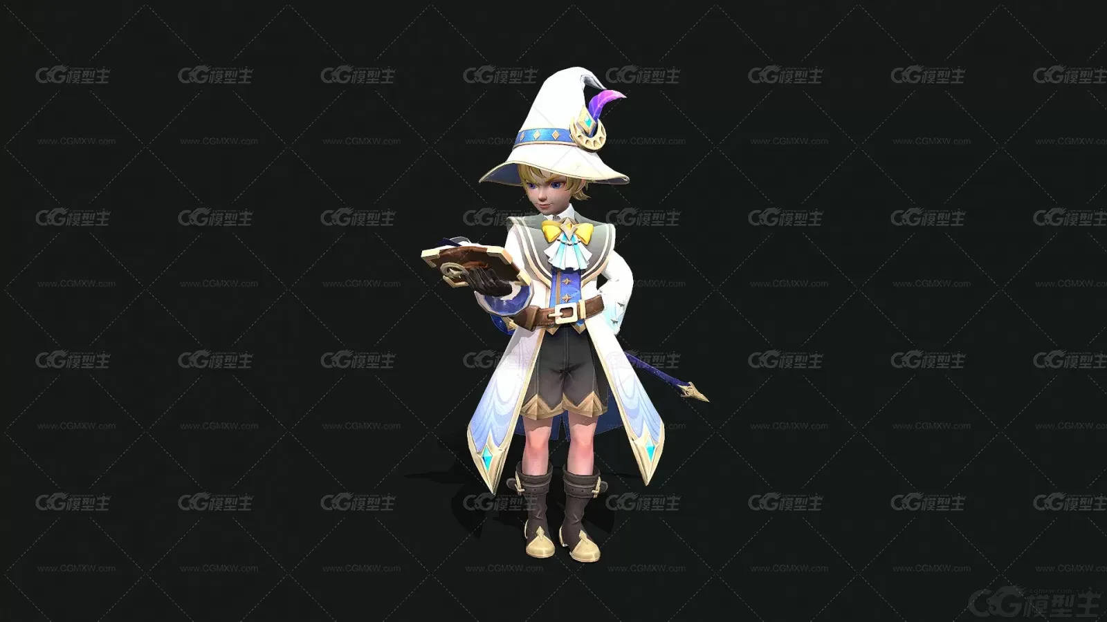 小魔法师 小帅哥 小仙子 小魔仙 术士 巫师3D模型-1