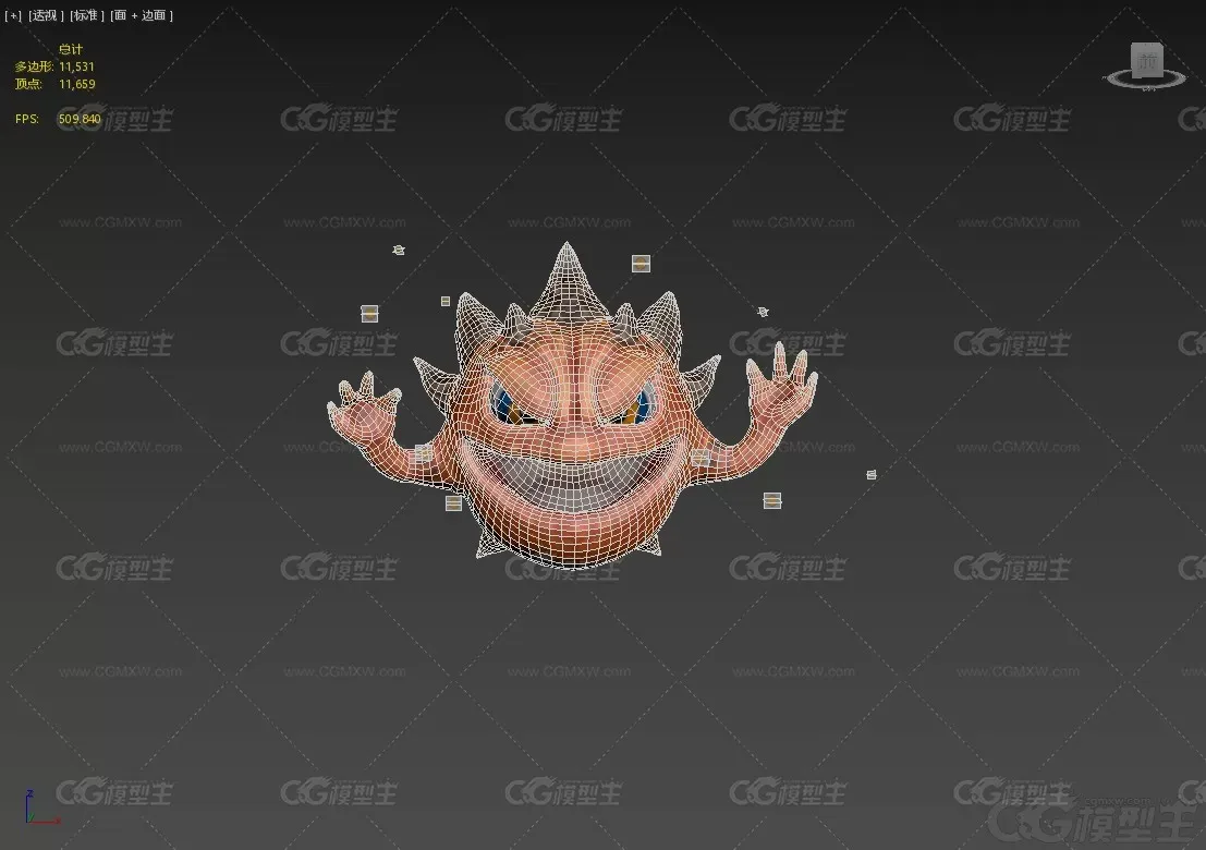 病毒 病菌 病原体 炸弹 恶魔3D模型-5