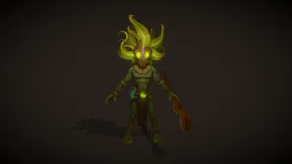 游戏巫师 亡灵法师 恶魔 大巫师 祭师 树妖 妖兽 妖怪 大魔法师3D模型