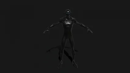 DC漫画 蝙蝠侠 黑衣人 黑衣战士 超级英雄带骨骼绑定3D模型