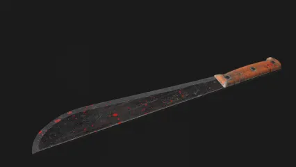 武器 断刀 大刀 斩骨刀 斩刀 弯刀 刀 大砍刀 冷兵器 游戏模型