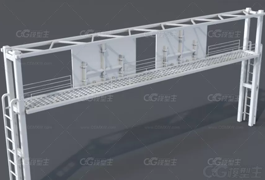 道路广告牌模型C4D城市道路指示牌Blend马路标识牌MAX素材-2