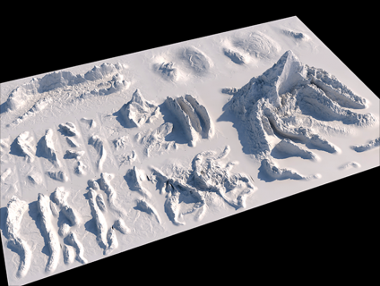 20款 山脉模型C4D山峰Blend山体地势起伏建模3D设计模型