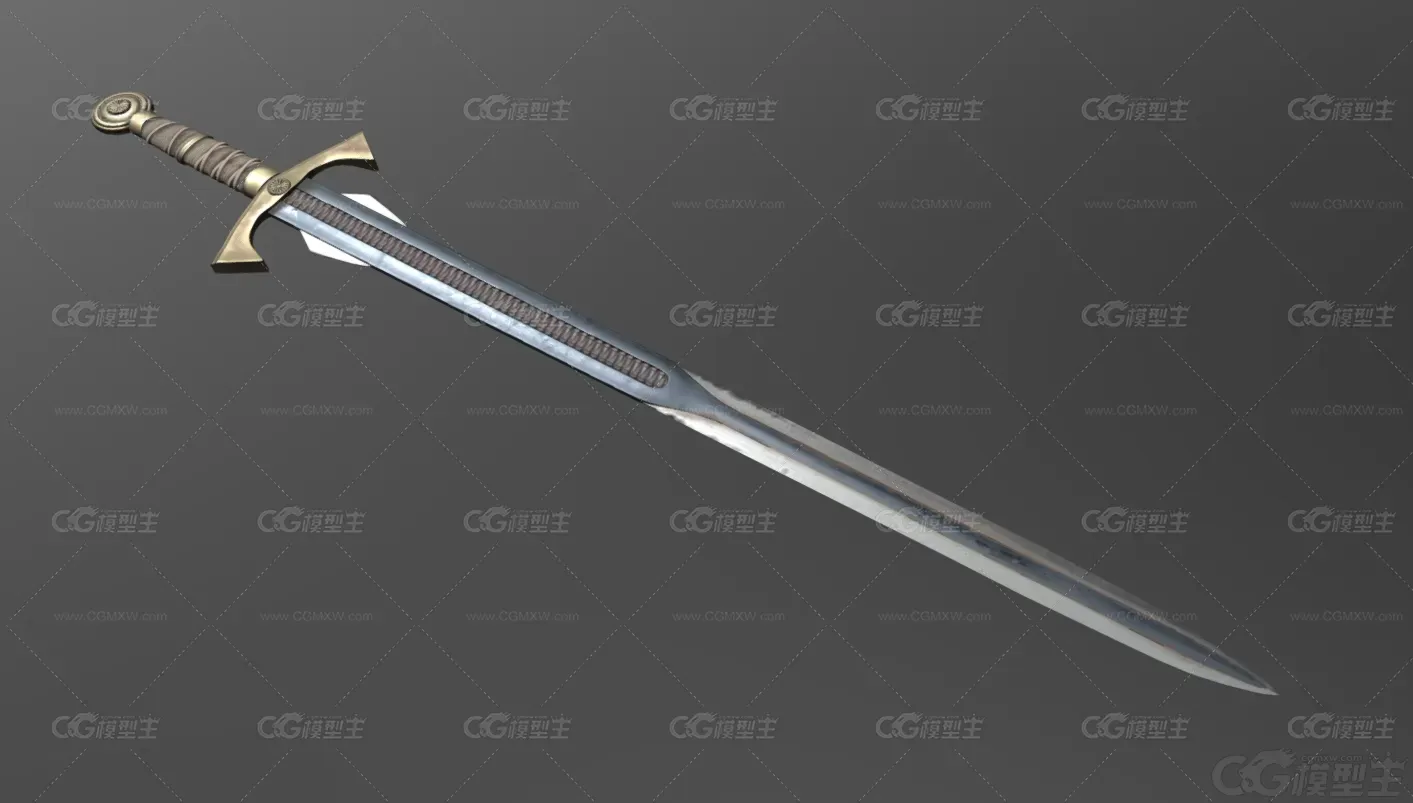 游戏道具 武器装备 剑 宝剑 冷兵器 魔幻宝剑 古代长剑 西洋剑-1