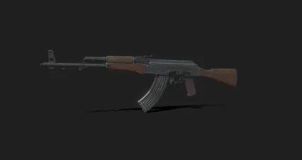 AK47自动步枪 冲锋枪 突击步枪 游戏武器 枪械 武器 反派枪 反恐装备 前苏联步枪