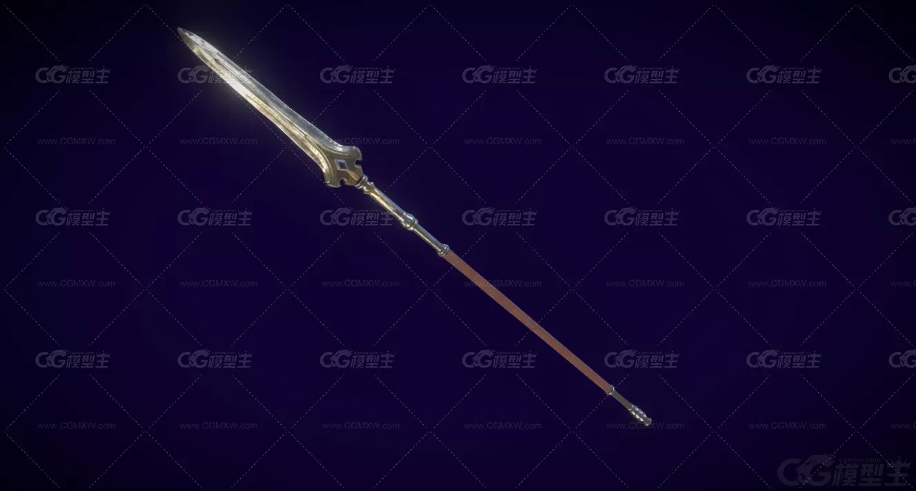 长矛 长枪 冷兵器 古代武器 步兵武器 骑士长矛 长杆武器 两刃枪 长柄枪 游戏武器-1