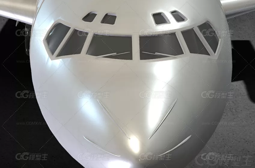 卡通C4D波音737飞机模型Blend阿联酋航空客舱座椅驾驶舱3D模型-2