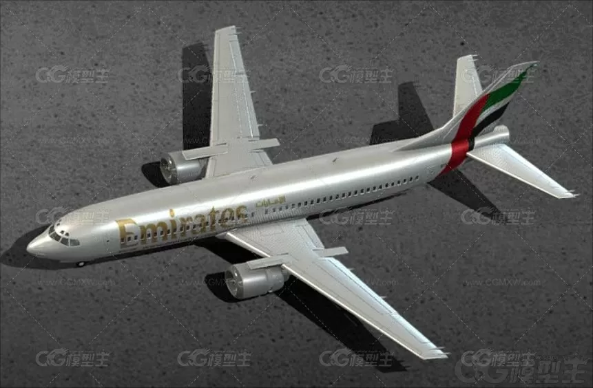 卡通C4D波音737飞机模型Blend阿联酋航空客舱座椅驾驶舱3D模型-6