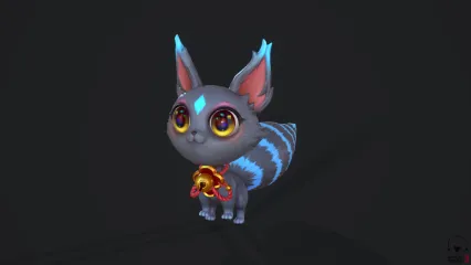 次世代小猫 灵宠 神兽 闪电猫 精灵猫 招财猫3D模型