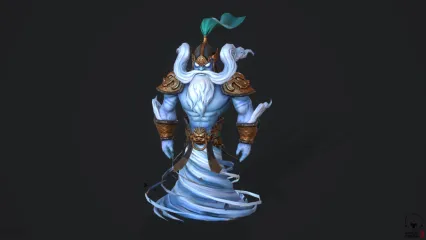 次世代神仙 风神 风元素 雪神 雨神 天神 神兵天将 大将军3D模型