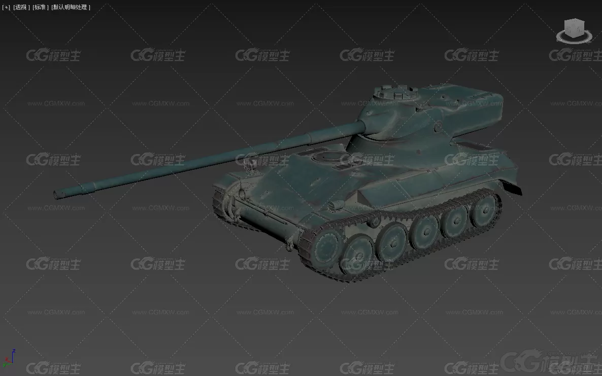 AMX 13F69 坦克 老式坦克 重型坦克3D模型-5