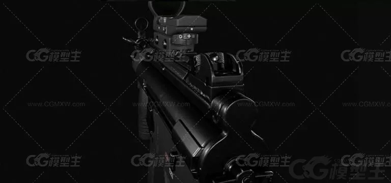 HKMP5k 武器 HK MP5K-PDW 冲锋枪3D模型-2