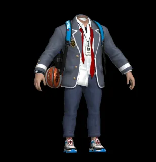 学院服装  男校服 高中学生服装3D模型
