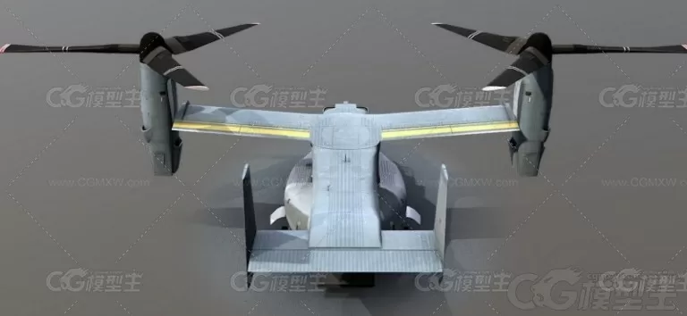 鱼鹰运输机 次时代 波音 V-22 飞鹰 飞机 战斗机 运输机 军用飞机3D模型-3