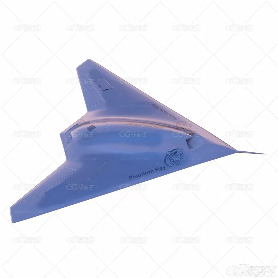 波音 X-45C 联合无人机 Boeing X-45C X-46 军用无人机 无人侦察机3D模型-4