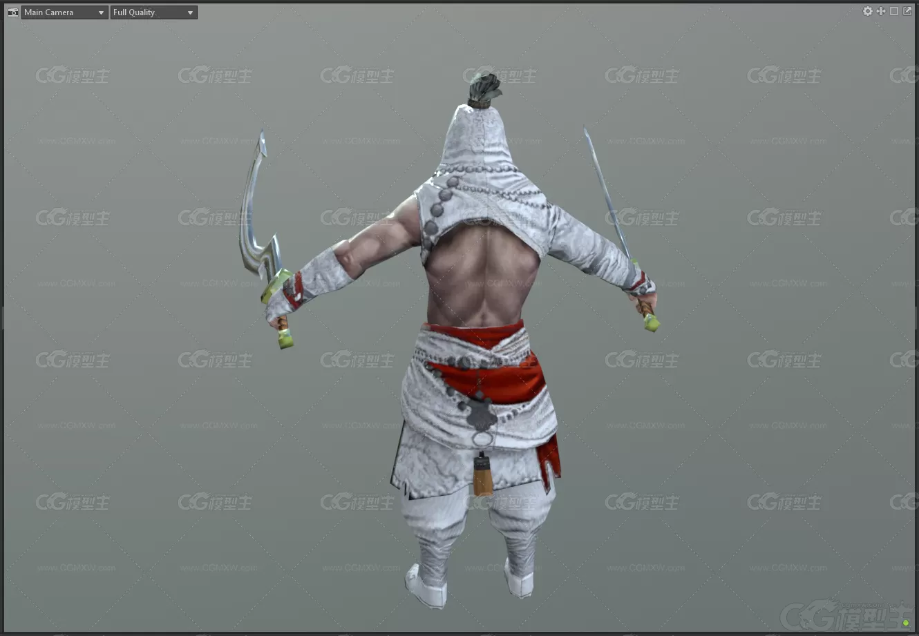 西域战士 武士 古代士兵3D模型-2