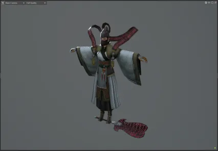 东方不败 武士 蒙面杀手 蒙面刺客3D模型