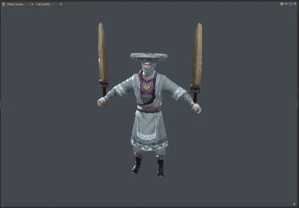 荆轲 蒙面杀手 蒙面刺客 武士古代刺客 剑客 剑侠 大侠3D模型