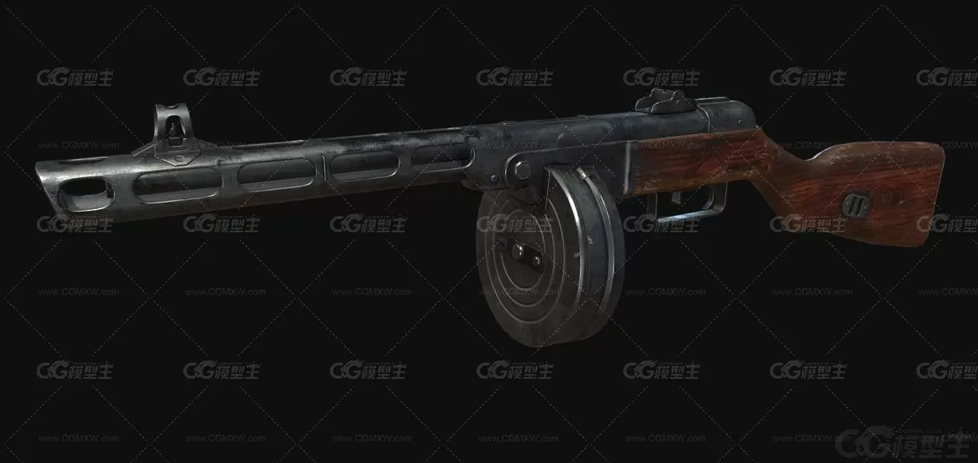 PBR PPSH-41 波波沙冲锋枪 人民冲锋枪 人民转机枪-1