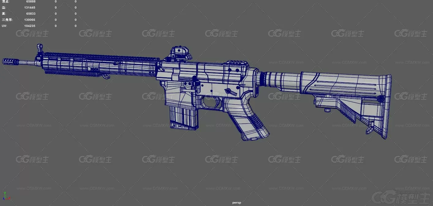 卡宾枪 美式装备 M4突击步枪 现代武器 枪械 军事武器 突击步枪 自动步枪 冲锋枪 游...-11