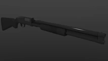 散弹枪 来复枪 现代武器 3D模型