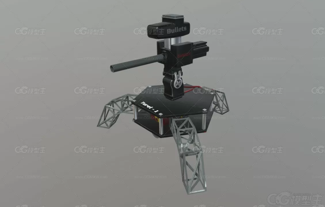 PBR 次世代 防御炮塔【2K】 防御武器 加特林机枪 turret-1