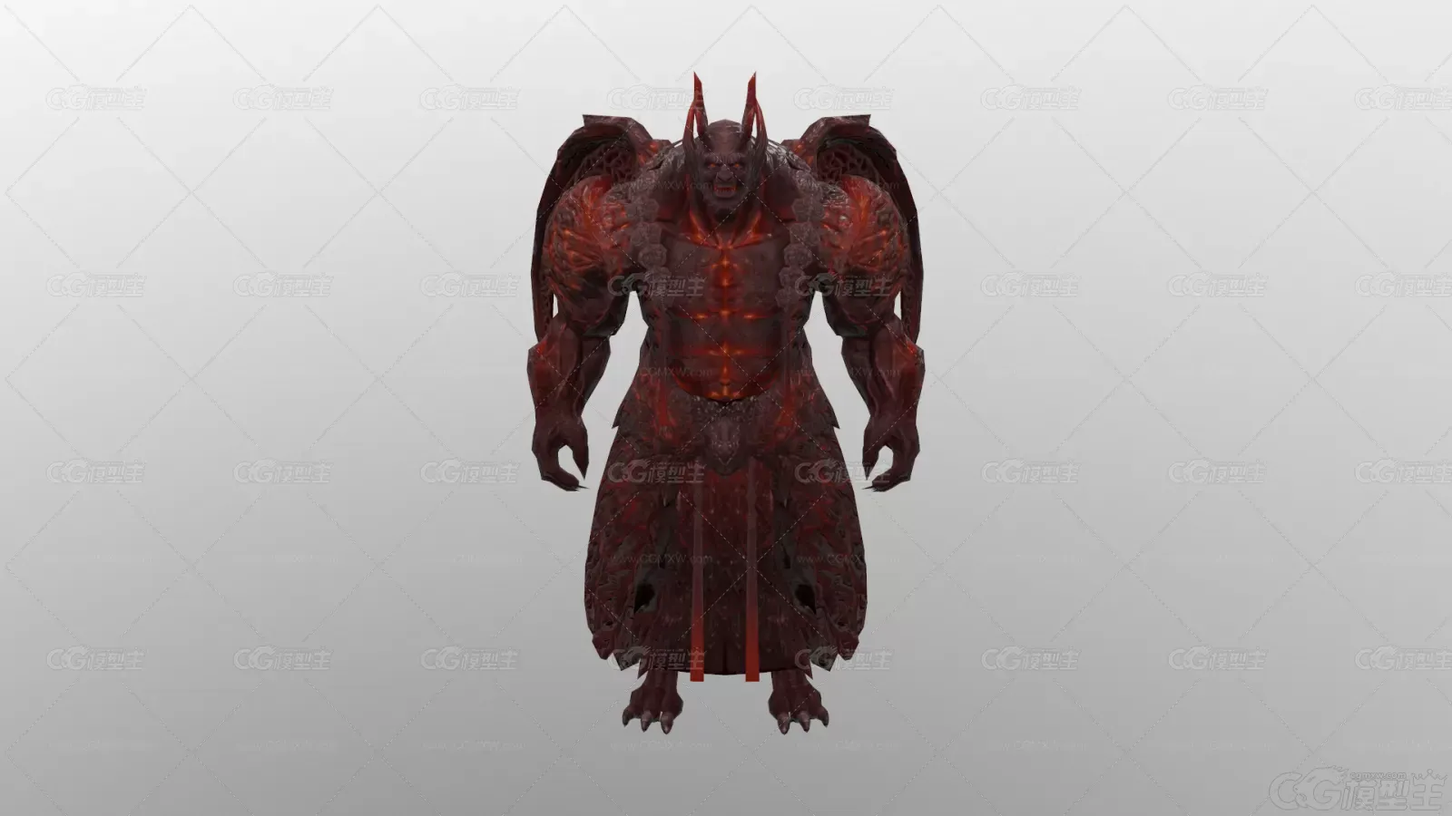 红魔妖兽 妖王 黑暗使者 魔兽 妖怪 怪物3d模型-1