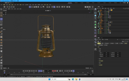 煤油灯 老旧油灯 老式煤油灯3D模型