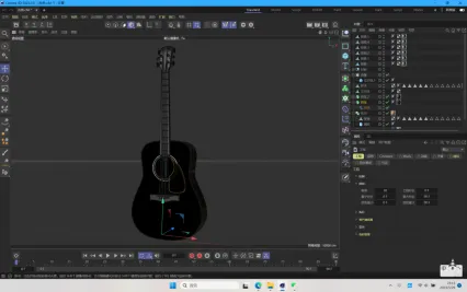 吉他 木吉他 音乐工具 乐器3D模型