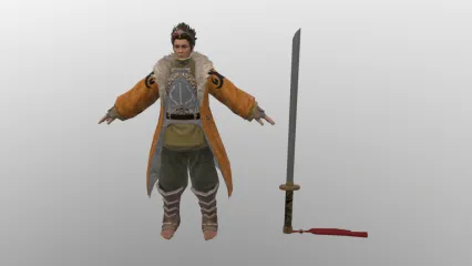 精细三维模型 次时代  道士剑客 侠士