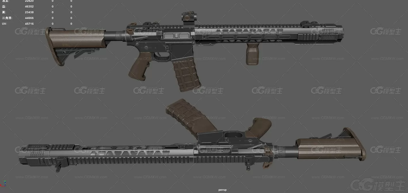 AR15卡宾步枪 战术版步枪 红点瞄准镜 M4卡宾枪 自动步枪 枪械 军事武器 现代武器 ...-6