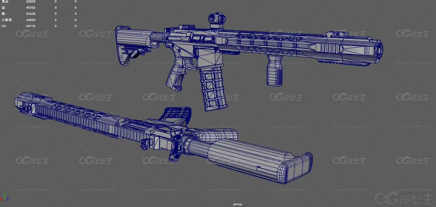 AR15卡宾步枪 战术版步枪 红点瞄准镜 M4卡宾枪 自动步枪 枪械 军事武器 现代武器 ...-10