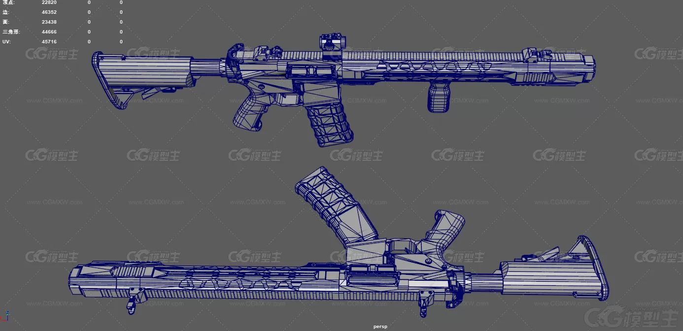 AR15卡宾步枪 战术版步枪 红点瞄准镜 M4卡宾枪 自动步枪 枪械 军事武器 现代武器 ...-11