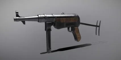 MP40冲锋枪 军事武器枪械 “施迈瑟冲锋枪” 二战德国使用
