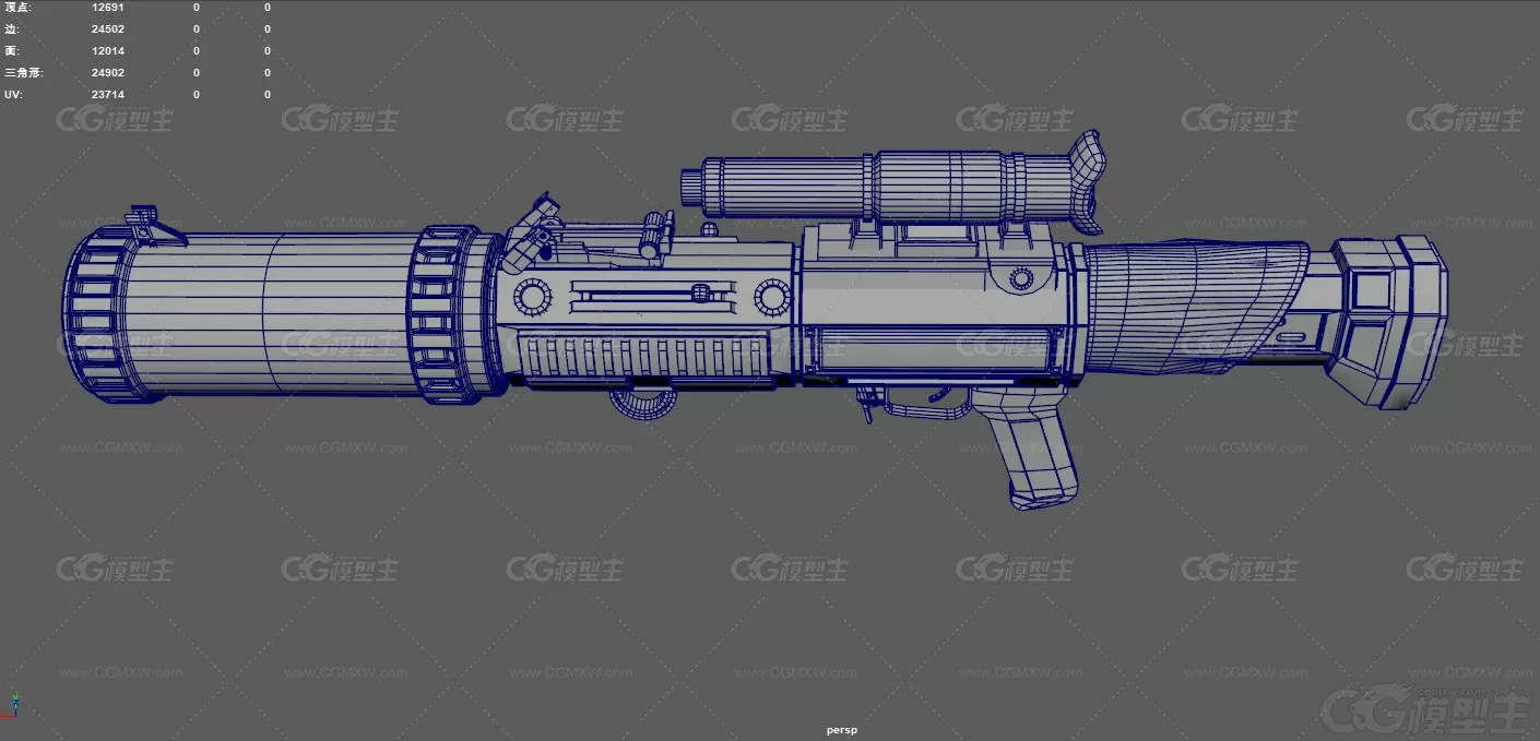 爆能步枪 单兵火箭筒 重武器 反坦克火箭筒 军事武器 火箭炮 RPG火箭发射器 火炮器械-12