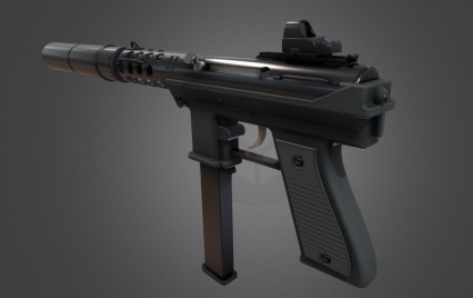 Tec-9 冲锋枪 自动步枪 3D模型