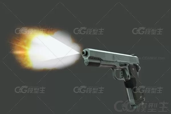 次时代写实柯尔特COLT1911手枪模型-3