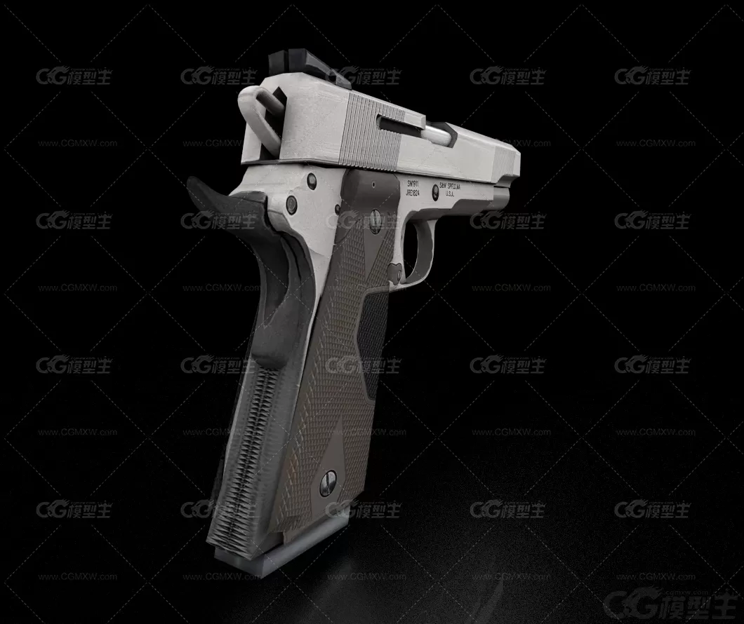 次时代写实柯尔特COLT1911手枪模型-6