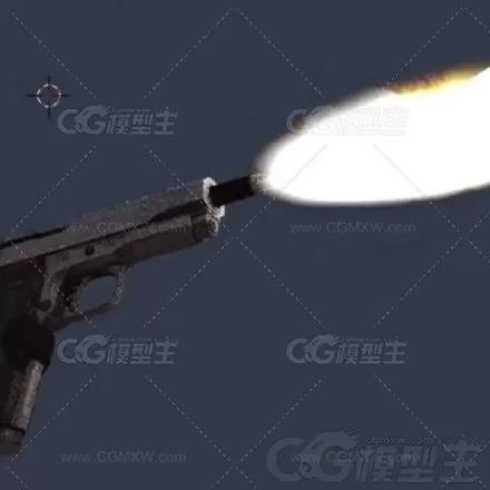 次时代写实柯尔特COLT1911手枪模型-9