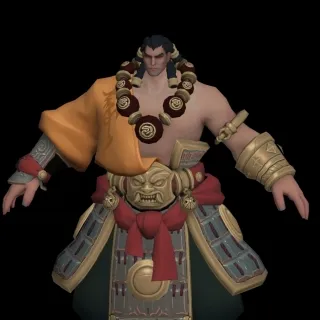 肉坦战僧  武士僧人 武僧 和尚 少林和尚3D模型 达摩祖师