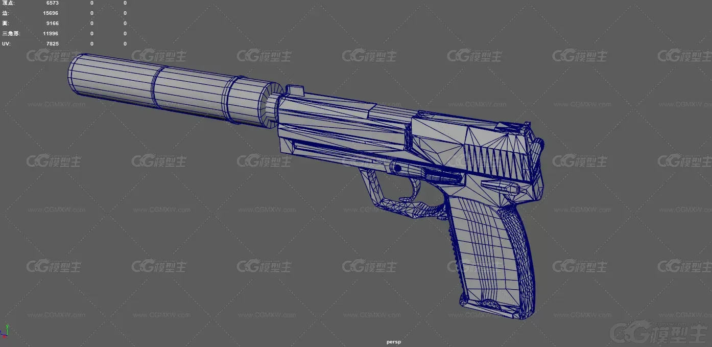 消音器手枪 枪械 杀手专用 武器 特工手枪 USP手枪 半自动手枪 消音手枪 新型涂装手枪-8