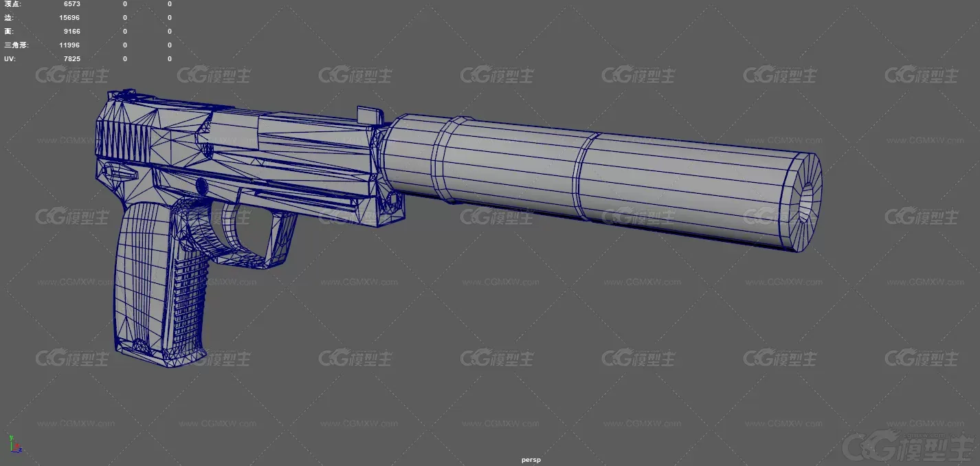 消音器手枪 枪械 杀手专用 武器 特工手枪 USP手枪 半自动手枪 消音手枪 新型涂装手枪-10