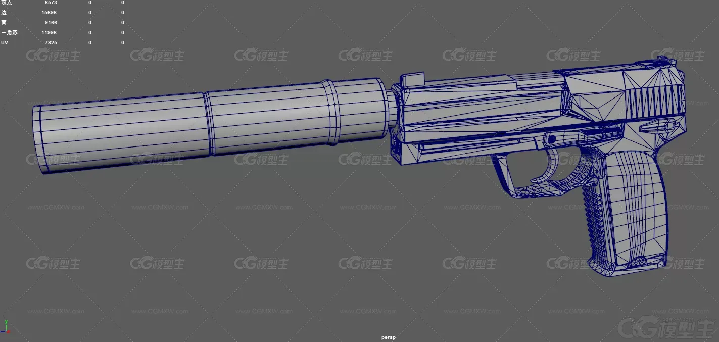 消音器手枪 枪械 杀手专用 武器 特工手枪 USP手枪 半自动手枪 消音手枪 新型涂装手枪-12