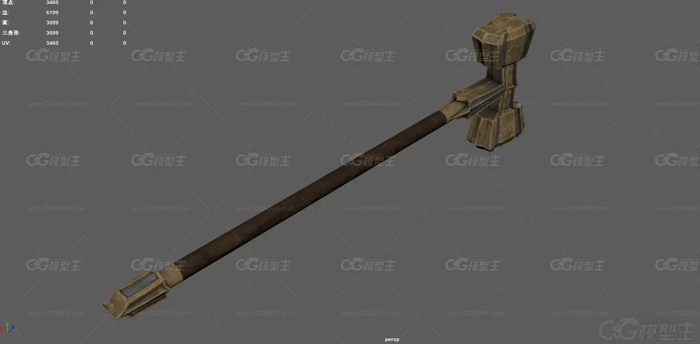 战锤 西方战锤 锤子 冷兵器 武器 中世纪武器 古代兵器 巨锤 矮人兵器 游戏战锤 大...-4