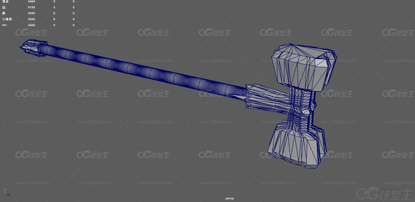 战锤 西方战锤 锤子 冷兵器 武器 中世纪武器 古代兵器 巨锤 矮人兵器 游戏战锤 大...-11