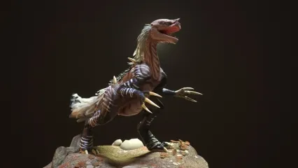 四叶龙 次世代魔兽 野兽 妖兽 恐龙 恶龙3D模型