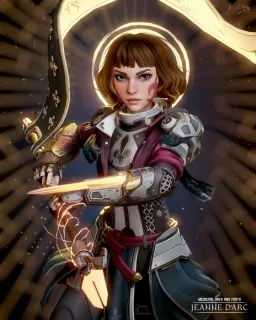 圣女贞德 中世纪 欧洲 女战士 女士兵 贵族女骑士 西方 美女 女性 女剑客3D模型