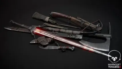 长剑 弓弩 战斧 短刀 匕首 中世纪冷兵器 武器3D模型